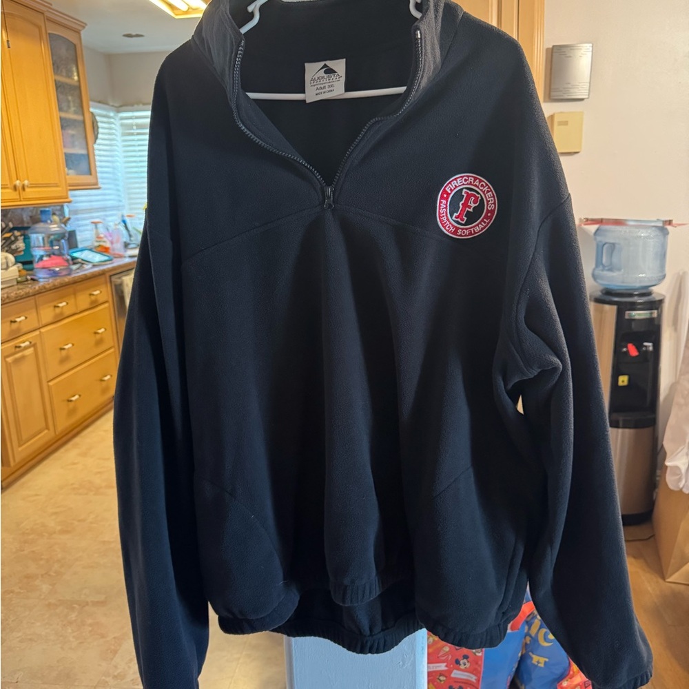 Firecrackers Holloway Black Quarter-Zip with Red Firecrackers Logo - Picture 3 of 4